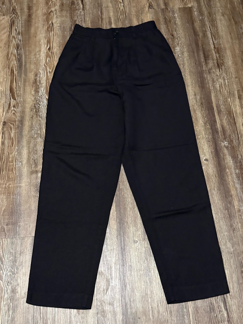 Madewell The Neale Pants Women's 00 Linen Blend Cropped Summer Wear in Black